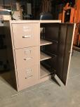 3-drawer file cabinet with storage compartment - lockable - ITEM #:315014 - Img 3 of 3