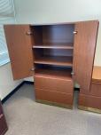 Used Storage Lateral File Combo Cabinet - Cherry - ITEM #:315019 - Img 3 of 4