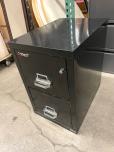 Used Fireking 25 2-Drawer File Cabinet - Black - ITEM #:320004 - Img 2 of 4