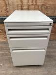 Used Mobile File Cabinet With Light Grey Finish - ITEM #:330021 - Thumbnail image 2 of 3