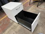 White 2-Drawer Mobile Pedestal File Cabinet - ITEM #:330024 - Img 4 of 4