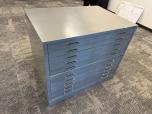 Used Mayline Flat File Cabinet - 10 Drawers - Grey - ITEM #:335019 - Img 2 of 4