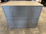 Used Mayline Flat File Cabinet - 10 Drawers - Grey - ITEM #:335019 - Img 3 of 4