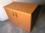 Small storage cabinet with very nice medium tone laminate - ITEM #:345045 - Thumbnail image 2 of 3