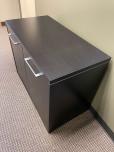Used Wood Storage Cabinet - Black - Silver Handles - ITEM #:345048 - Img 3 of 3