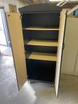 Used Storage Cabinet - Black - Maple Laminate - ITEM #:345052 - Img 3 of 3