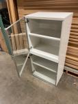 Used Storage Cabinet - White Laminate - Plexiglass - ITEM #:345055 - Img 3 of 3