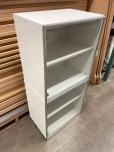 Used Storage Cabinet With White Laminate - Plexiglass Doors - ITEM #:345055 - Thumbnail image 2 of 3