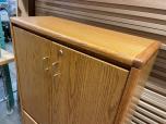 Used Oak Storage Cabinet With Brass Handles - ITEM #:345057 - Img 10 of 11