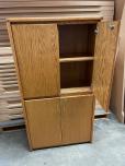Used Oak Storage Cabinet With Brass Handles - ITEM #:345057 - Img 11 of 11
