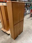 Used Oak Storage Cabinet With Brass Handles - ITEM #:345057 - Img 3 of 11