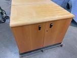 Used Storage Cabinet Credenza Cabinet With Oak Finish - ITEM #:345060 - Img 2 of 7