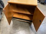 Used Storage Cabinet Credenza Cabinet With Oak Finish - ITEM #:345060 - Img 7 of 7