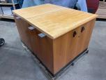 Used Storage Cabinet Credenza Cabinet With Oak Finish - ITEM #:345060 - Thumbnail image 1 of 7