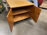 Used Storage Cabinet Credenza Cabinet With Oak Finish - ITEM #:345060 - Thumbnail image 3 of 7