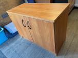 Used Storage Cabinet Light Cherry Laminate - Black Handles - ITEM #:345061 - Thumbnail image 1 of 3