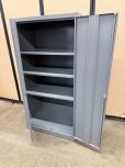 Grey Metal Storage Cabinet, 36x24x72, Lockable with Keys - ITEM #:345078 - Img 10 of 10