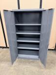 Grey Metal Storage Cabinet, 36x24x72, Lockable with Keys - ITEM #:345078 - Img 7 of 10