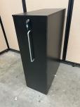 Black Laminate Pull-Out Storage Cabinet with Lock, 15x31x45 - ITEM #:345079 - Img 1 of 4