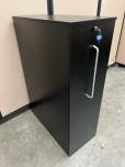 Black Laminate Pull-Out Storage Cabinet with Lock, 15x31x45 - ITEM #:345079 - Img 2 of 4