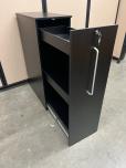 Black Laminate Pull-Out Storage Cabinet with Lock, 15x31x45 - ITEM #:345079 - Img 3 of 4