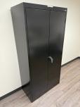Sandusky Black Metal 2-Door Storage Cabinet - ITEM #:345081 - Img 1 of 4