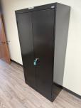 Sandusky Black Metal 2-Door Storage Cabinet - ITEM #:345081 - Img 2 of 4