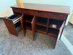 Wood Veneer Credenza / Buffet Cabinet with Pull-Out Trash Drawer - ITEM #:345082 - Img 4 of 5