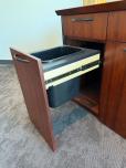 Wood Veneer Credenza / Buffet Cabinet with Pull-Out Trash Drawer - ITEM #:345082 - Img 5 of 5