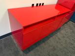 Modern Red Credenza with Trash/Recycle Pull-Outs - ITEM #:345083 - Img 2 of 5