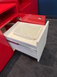 Modern Red Credenza with Trash/Recycle Pull-Outs - ITEM #:345083 - Img 4 of 5