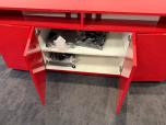 Modern Red Credenza with Trash/Recycle Pull-Outs - ITEM #:345083 - Img 5 of 5