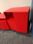 Modern Red Glossy Storage Cabinet with Cubby - ITEM #:345084 - Img 3 of 4