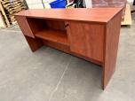 Cherry Laminate Desk Hutch with Locking Cabinets - ITEM #:345087 - Img 2 of 3