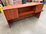 Cherry Laminate Desk Hutch with Locking Cabinets - ITEM #:345087 - Img 3 of 3