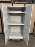 White Laminate 2-Door Storage Cabinet 36x31x69 - ITEM #:345088 - Img 4 of 4