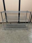 3-Tier Chrome Wire Shelving Unit 48x18x36 - ITEM #:350016 - Img 1 of 3