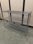 3-Tier Chrome Wire Shelving Unit 48x18x36 - ITEM #:350016 - Img 2 of 3