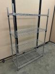 4-Tier Chrome Wire Shelving Unit, 36x14x55 - ITEM #:350017 - Img 2 of 3