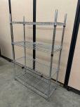 4-Tier Chrome Wire Shelving Unit, 36x14x55 - ITEM #:350017 - Img 3 of 3