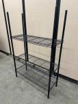 Black 3-Tier Adjustable Wire Shelving Unit, 36x14x55 - ITEM #:350018 - Img 2 of 3