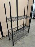Black 3-Tier Adjustable Wire Shelving Unit, 36x14x55 - ITEM #:350018 - Img 3 of 3