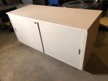 Mailroom console cabinet with sliding doors - grey finish - ITEM #:395014 - Thumbnail image 2 of 3