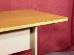 Used Table - Oak Top - Putty Frame - ITEM #:405003 - Img 3 of 3