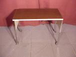 Used Mobile Printer Stand - Putty Frame - Wood Top - ITEM #:405012 - Img 1 of 2