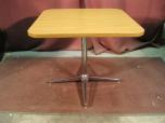 Small square meeting table with oak laminate finish - ITEM #:445008 - Thumbnail image 2 of 2