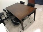 Dark Wood Finish Rectangular Breakroom Table - ITEM #:445011 - Img 2 of 2