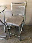 3-Piece Modern Bistro Set with Glass Top Table & Bar Stools - ITEM #:445020 - Img 4 of 5