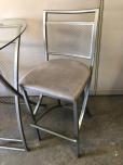 Tall break table with matching chair set - purple fabric - ITEM #:445020 - Img 4 of 5