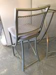 Tall break table with matching chair set - purple fabric - ITEM #:445020 - Img 5 of 5